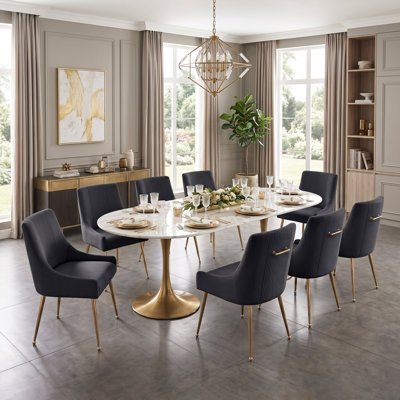 Elian Velvet Upholstered Dining Chair