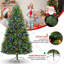 Arbre de Noël épinette vert avec 300 lumières DEL-1707102799-1689885359