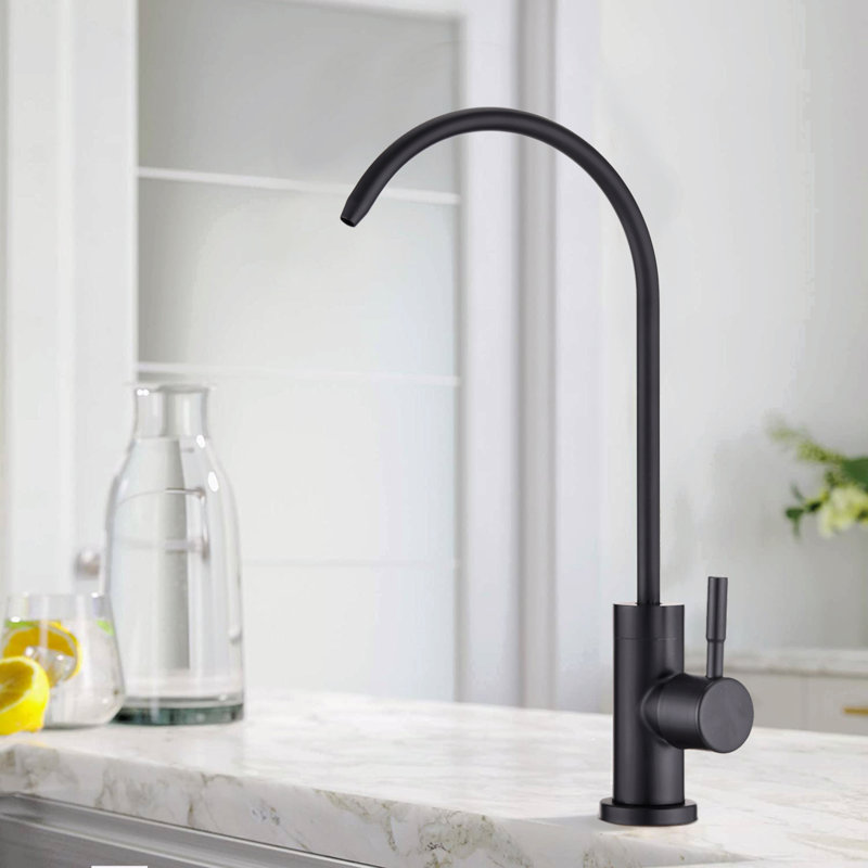 Robinet de filtre à eau de cuisine, robinet d'eau potable, Noir mat