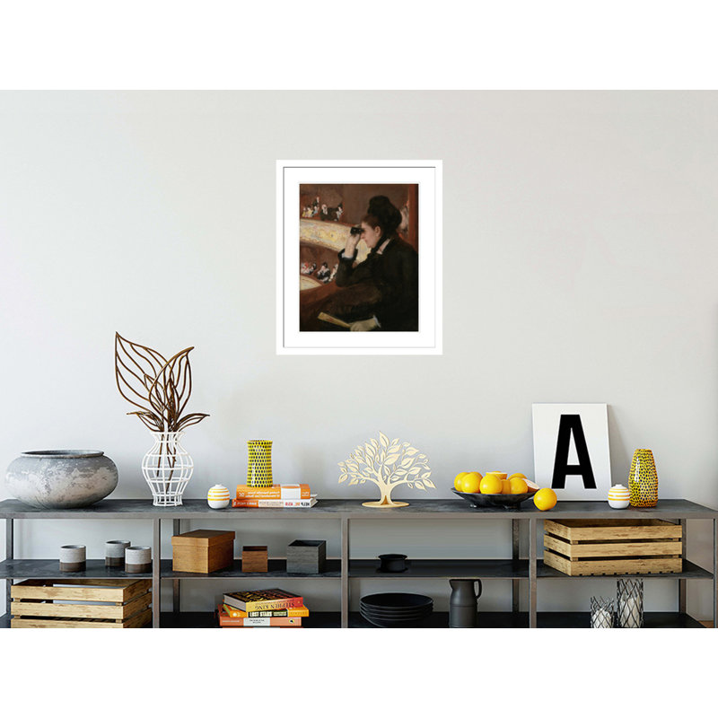«In the Loge» par Mary Cassatt, impression giclée sur cadre, H 27,63 po x l 23,5 po