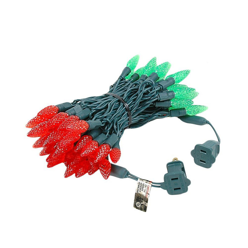 Guirlande lumineuse 70 lumières, Rouge / Vert