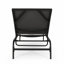 Chaise longue d'extérieur moderne avec filet de confort dans un cadre en aluminium blanc-451607966