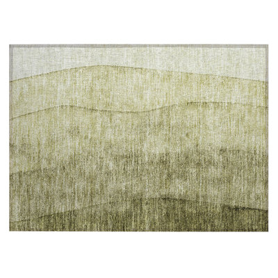 Lavonia Washable Ombre Indoor / Outdoor Rug