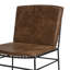 Chaise d'appoint Shimaya en brun antique