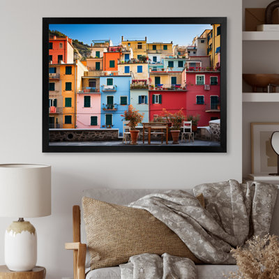Coloré Italie Cinque Terre Harmony I sur impression sur toile