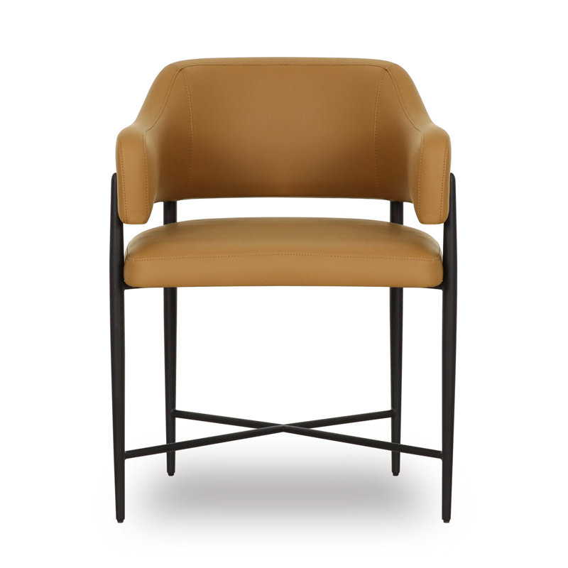 Chaise en cuir Kelly, Tanné