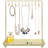 Gold Jewelry Necklace Display Storage Stand with Tray