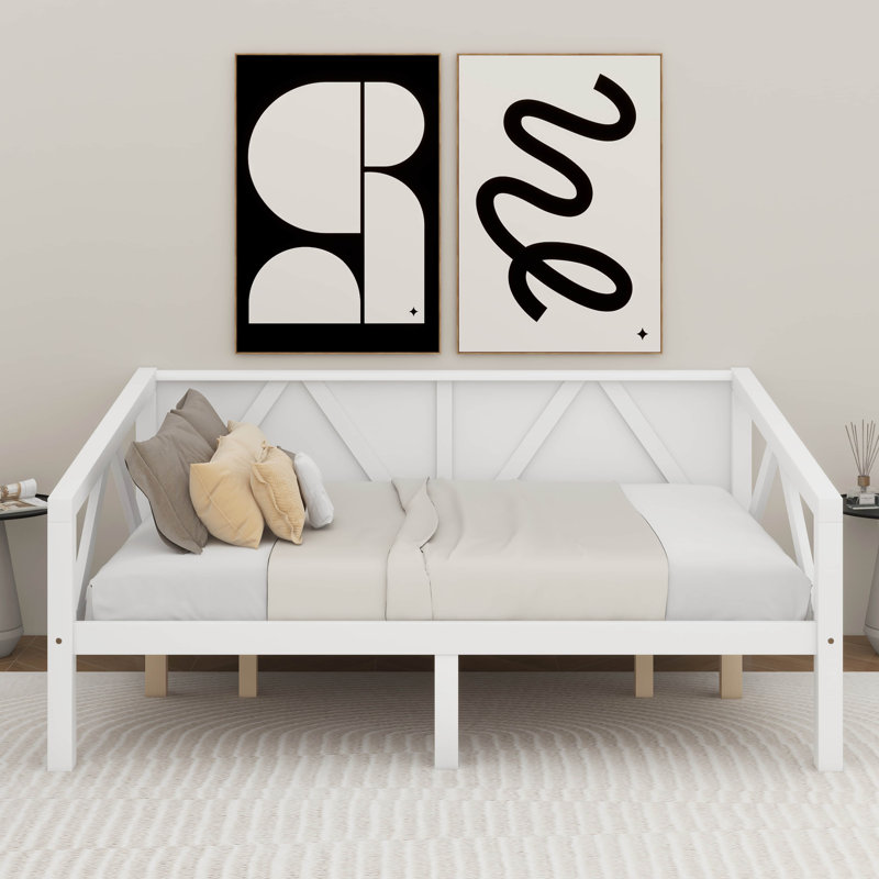 Lit de jour, Complet/Double, Blanc