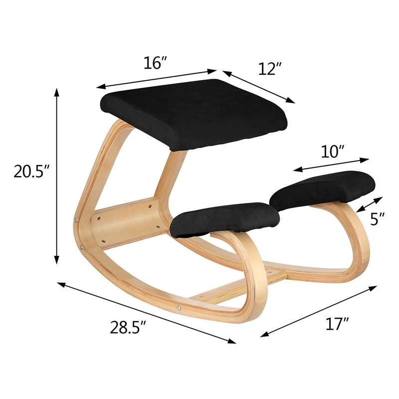 Coussin de siège à mémoire de forme en bois ergonomique