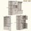 Armoire de vestibule multifonctionnelle gauche-droite (peut être utilisée séparément) avec rangement et 4 crochets, armoire de rangement / arbre d'entrée 2 en 1 pour le salon, la cuisine et le couloir-260490416