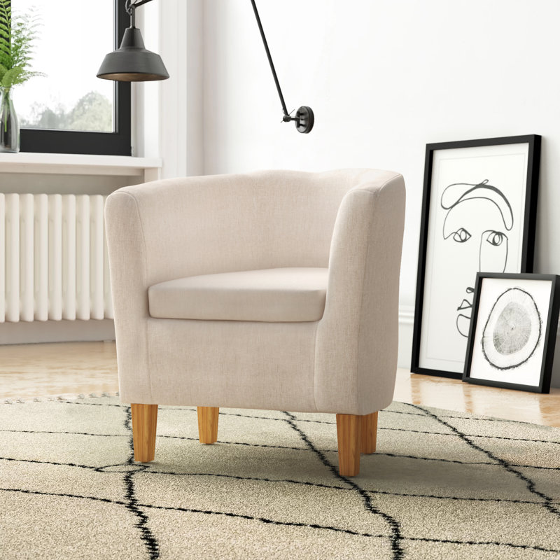 Viola Upholstered Accent Chair, Beige