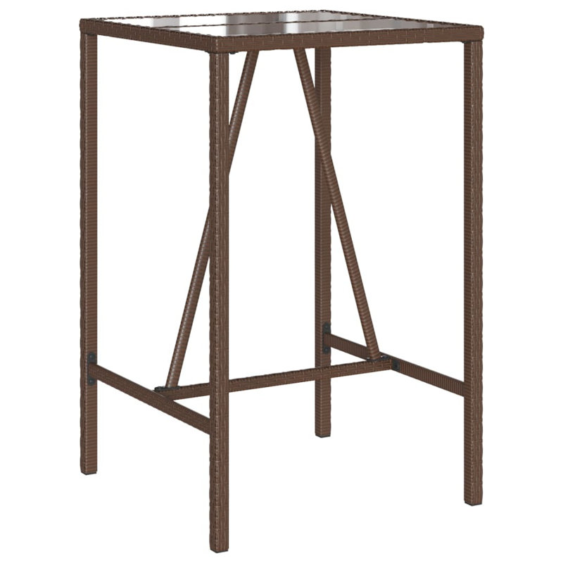Vidaxl Outdoor Bar Table Brown And Black