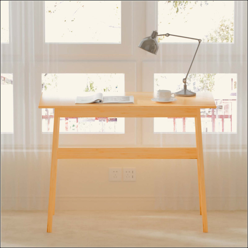 Nouveau bureau d'ordinateur, bureau d'écriture en bambou, bureau de travail simple et moderne pour bureau à domicile, bureau de bureau