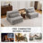Boneless Modular Sectional Sofa (Light Gray)-1598852570