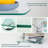 Fletching Glass Top Floor Shelf End Table