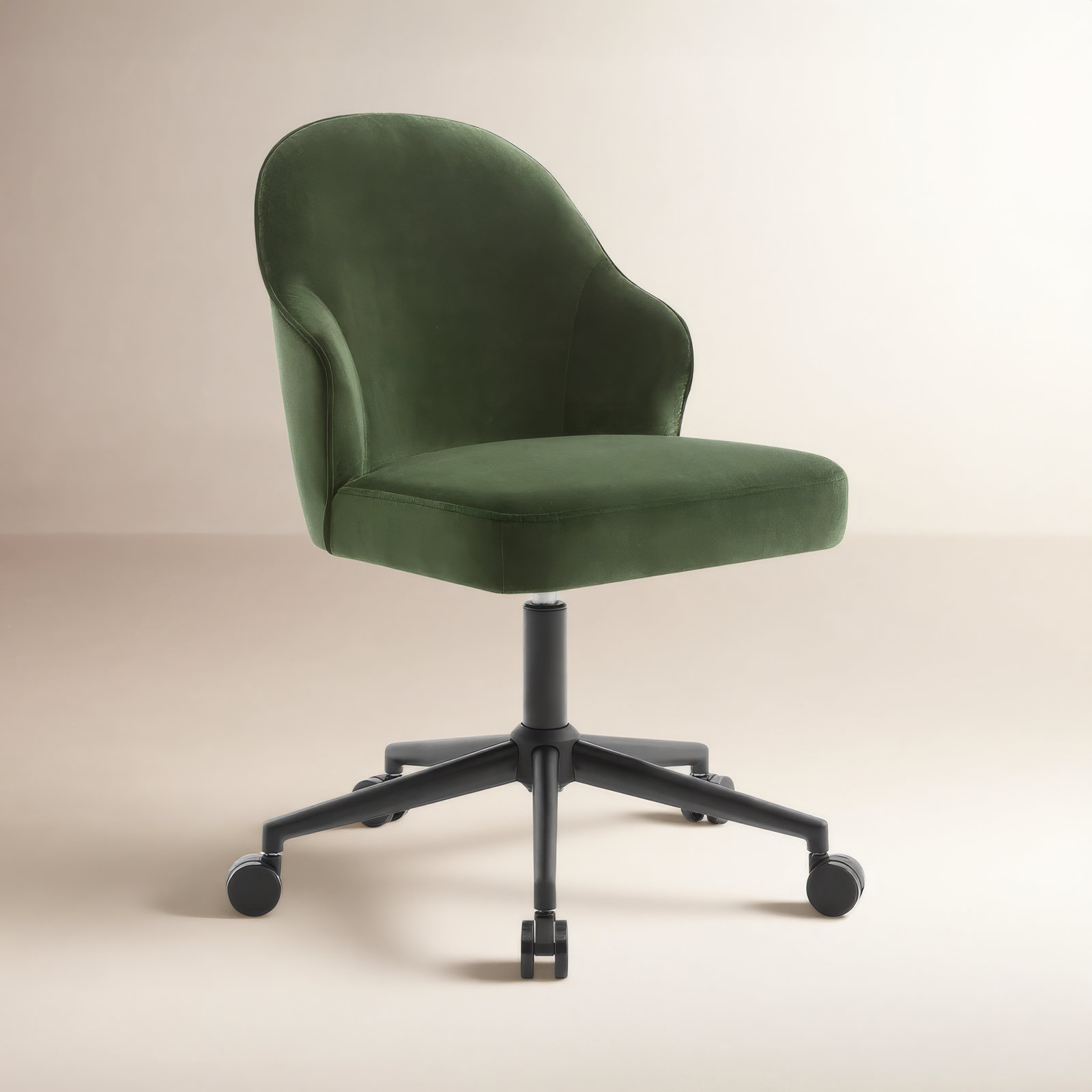 Miller Office Chair, Falkirk Military Green Velvet