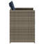 Chaises de patio avec coussins 4 pièces George Oliver-822101517