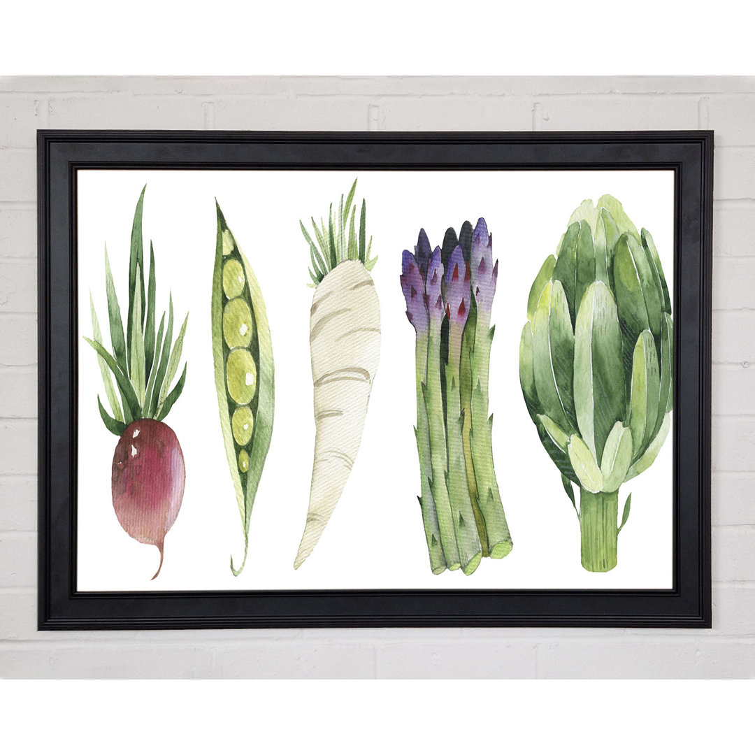 Leinwandbild Set Of 5 Veg