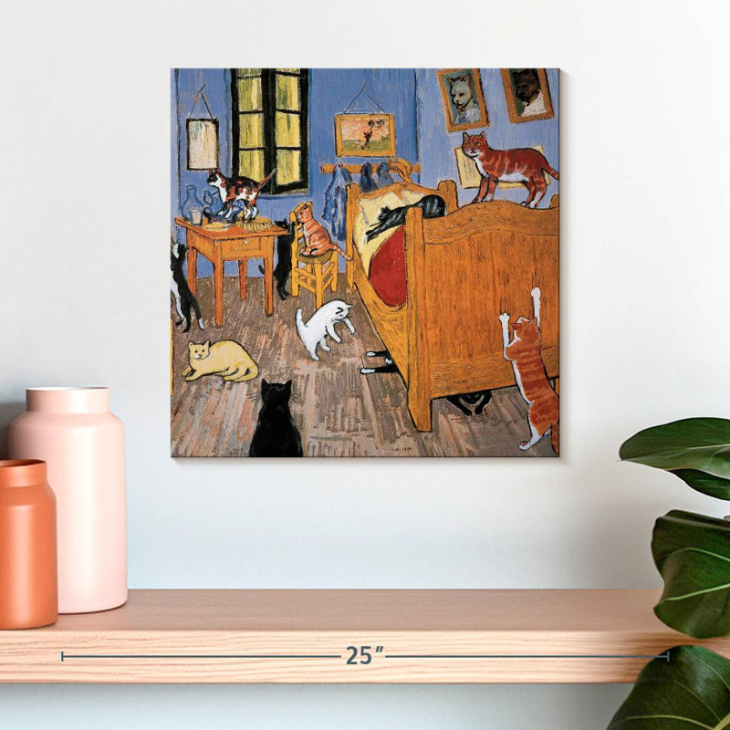 Chat Brampt Van Gogh Arles, H 16 po x l 16 po