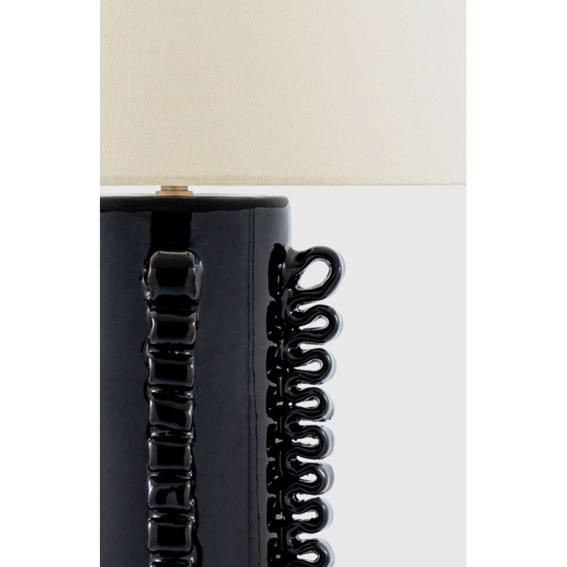 Amandine Table Lamp, Raven Black
