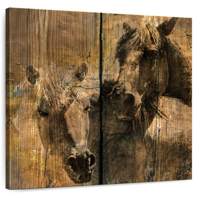 Brampt Horses Charcoal