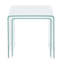 Bayville Glass Top Sled Nesting Tables