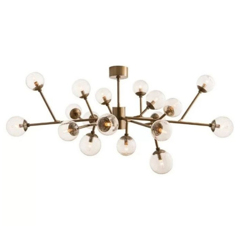 Lustre linéaire moderne 18 lumières Spoutnik