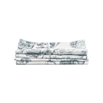Floral Linen Square Napkins