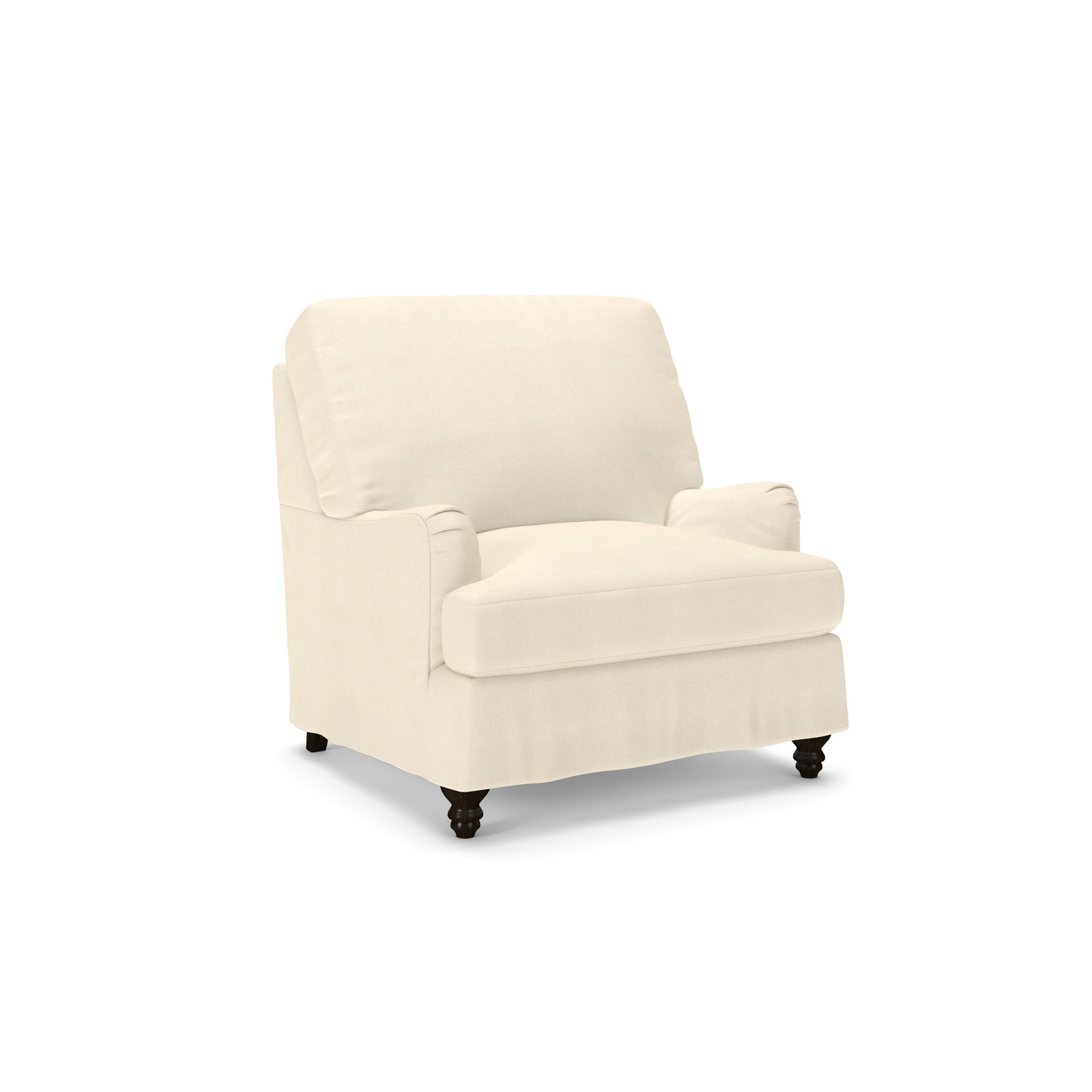 Walters Upholstered Armchair, Bayou Natural Canvas
