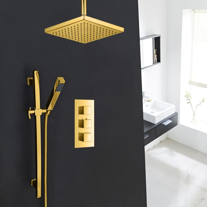 Contemporary bathroom faucet with ergonomic lever and ceramic valve for smooth operation