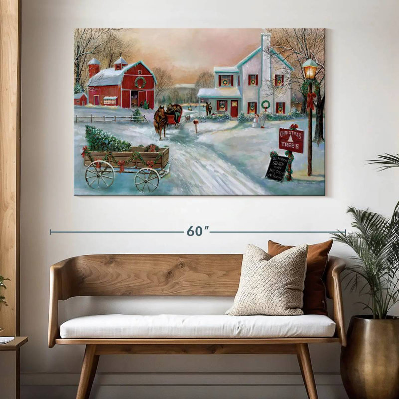 Ferme de Noël Alvord, H 34 po x l 51 po