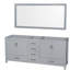 Sheffield 79" Freestanding Double Vanity Base Only with 70" Mirror-31336917