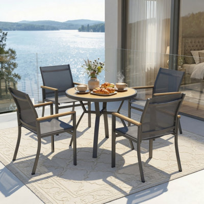 5-Piece Aluminum Patio Dining Set