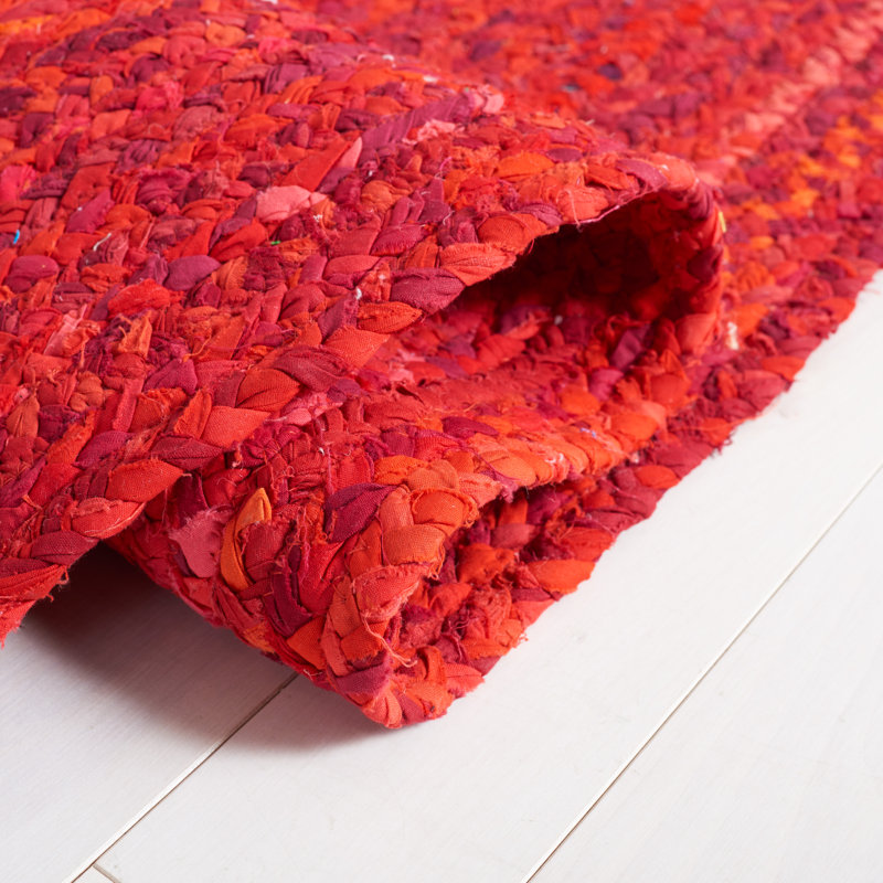 Cotton Hand Woven Area Rug, Oval 152 x 244 cm