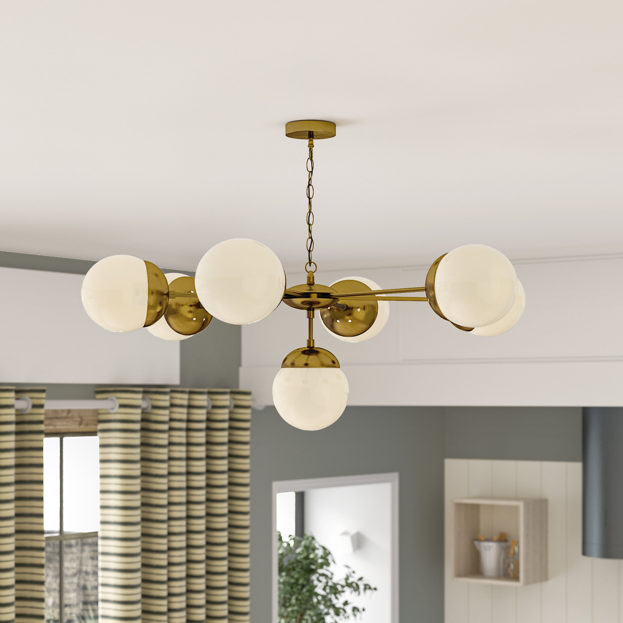 Sputnik chandelier replacement deals globe