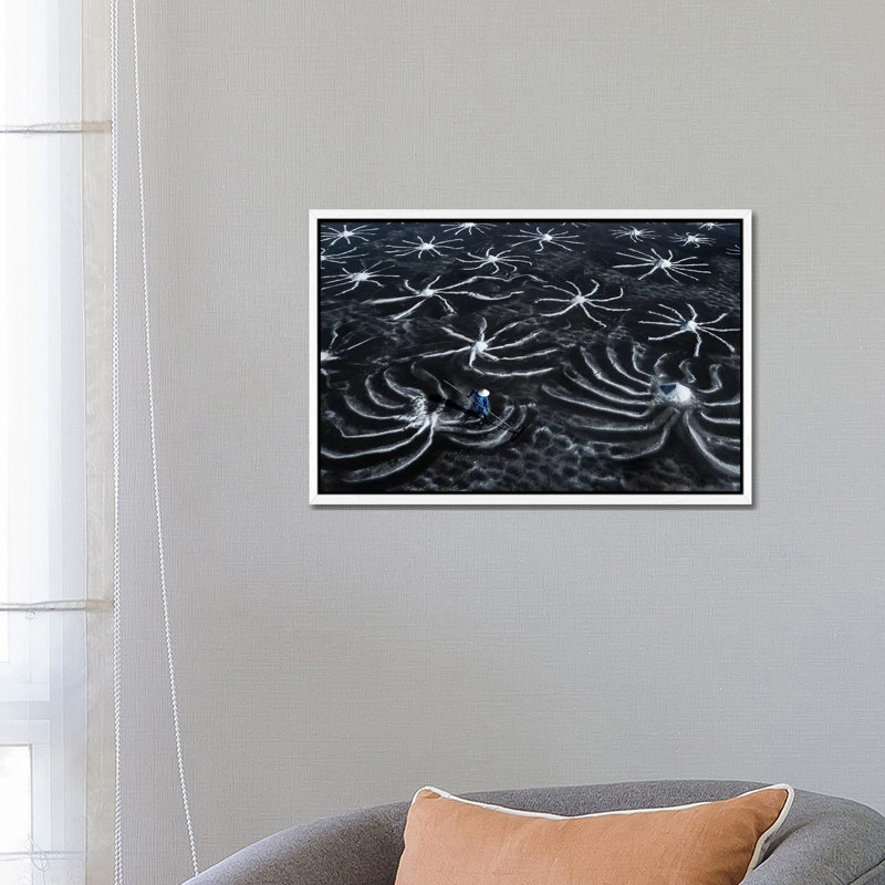 Salt Field 1 Piece Wall Art on Canvas, 66.04 cm H x 45.72 cm W, White Framed