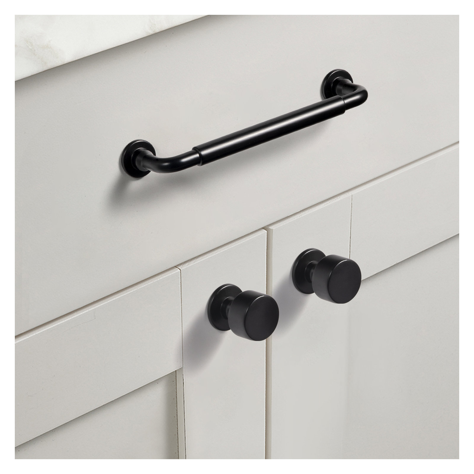 Circle Knob Knob, Black