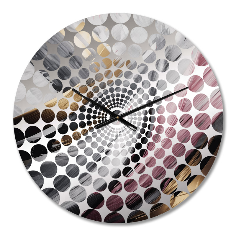 Caguas - Horloge murale abstraite en marbre, Petit