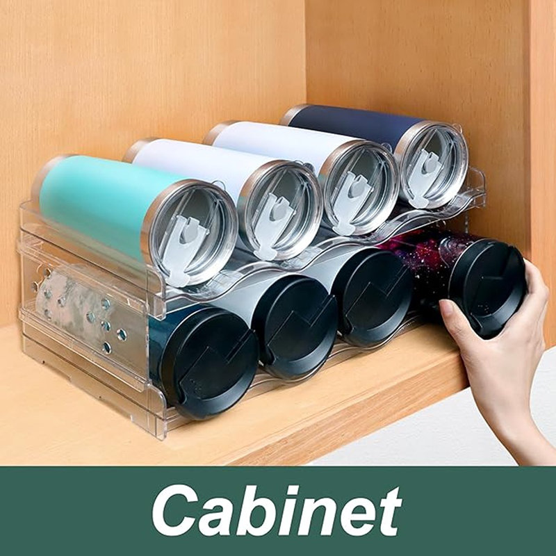 Water Bottle Organizer For Cabinet - Cup Organizer For Kit...