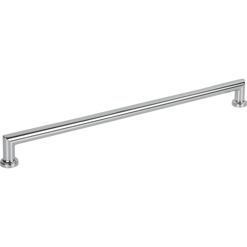 Morris Bar Pull, Polished Chrome, 12" Center to Center