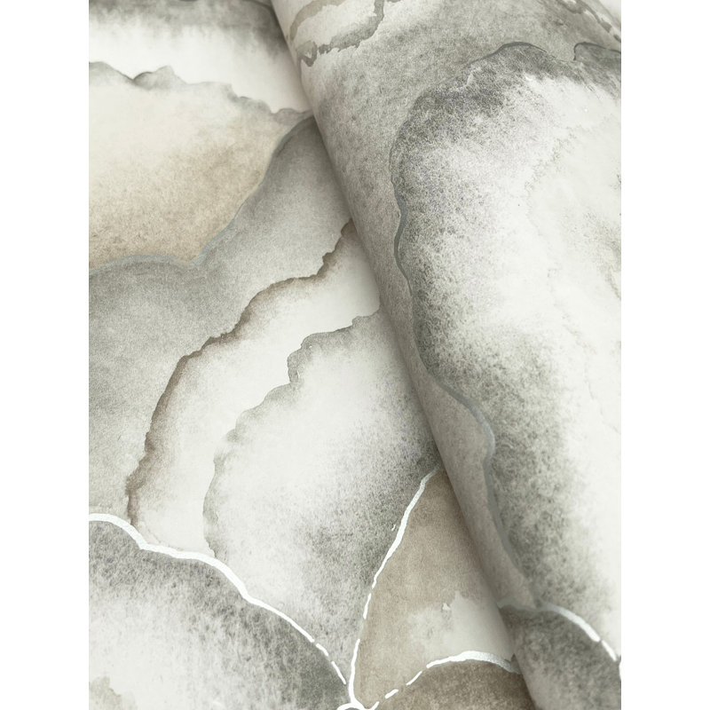 Papier peint Abalone Lavender Fans, Brun