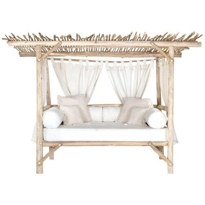 Nikki Teak Wooden Patio Daybed