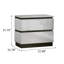 Table de chevet avec USB, blanc