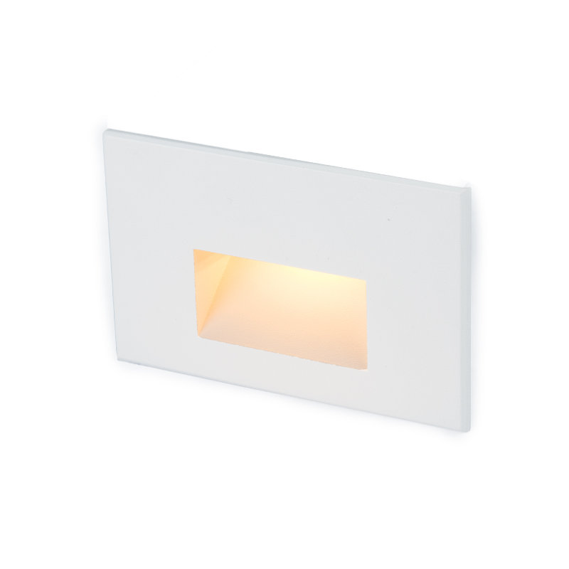 LED Step Light, Amber, White on Aluminum