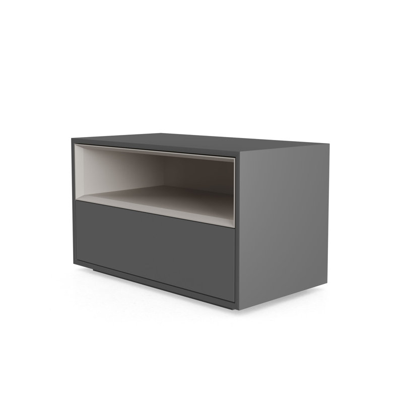 Amantha 30'' W Nightstand, Dark Gull Gray