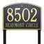 Cape Charles 2-Line Lawn Address Sign-282254555-282254559