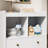 Changing Table With Pad, Modern Changing Station With 2 Drawers and 2 Open Compartments-846575877