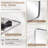 Contemporary Rectangle Bathroom Vanity Mirror | Stainless Steel Thick Frame-1180963157-1180963155
