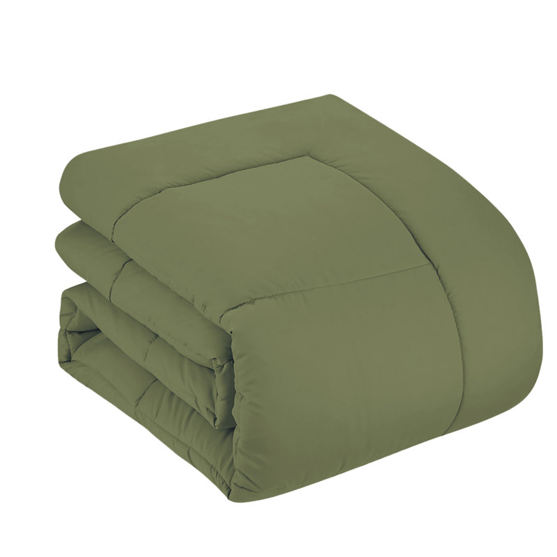  Luxury Alternative Comforter and Sheet Set, Twin Comforter + 4 Additional Pieces, Sage