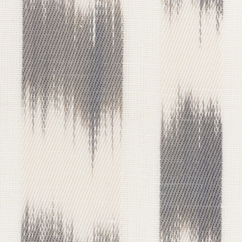 Izmir Ikat Stripe Fabric, Gray